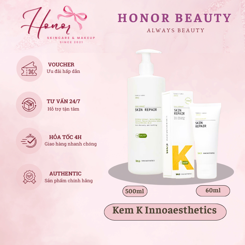 Kem Dưỡng Innoaesthetics Inno-Derma Skin Repair Phục Hồi Da , Cấp Ẩm Kem K  MINI Hornor Beauty
