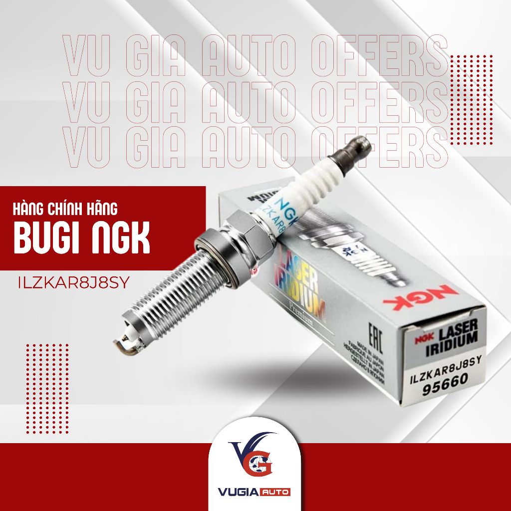 Bugi NGK Laser Iridium ILZKAR8J8SY - cho xe HONDA CRV và CITY 1.5L [HÀNG CHÍNH HÃNG]
