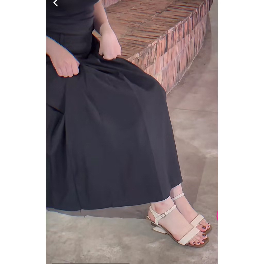 SANDAL ĐẾ XUỒNG 5CM - QUAI NGANG BASIC - ĐẾ LÓT DA LỘN - DA MỀM ÊM CHÂN | BigBuy360 - bigbuy360.vn