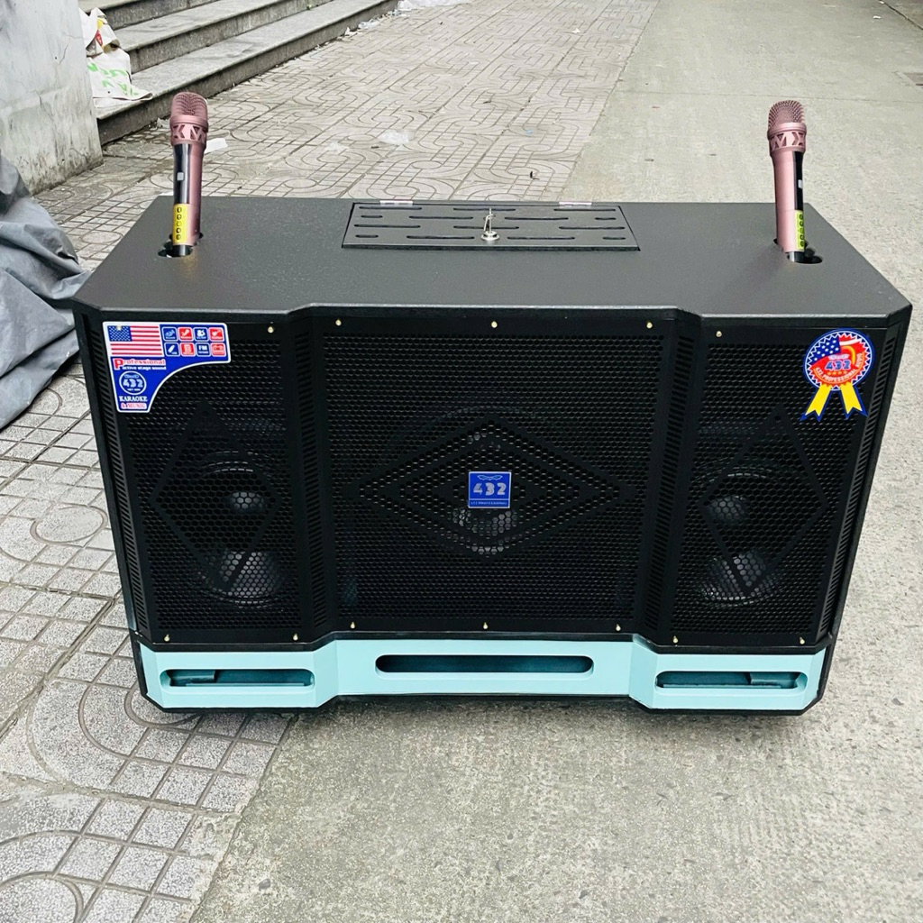 VỎ VÀ THÀNH PHẨM LOA KÉO 3 BASS ( 2 BASS 25 1 SUB 30 ) NHỎ GỌN 432VIETNAM