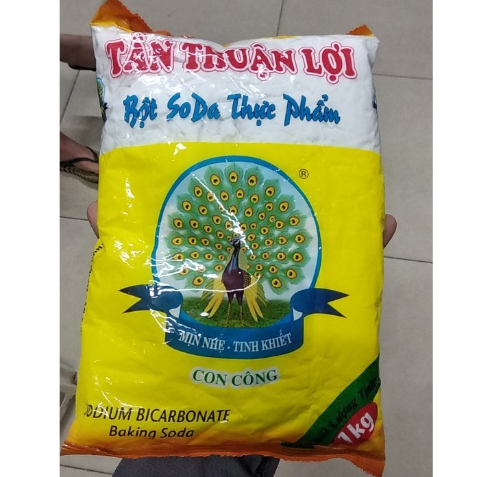 Bột baking soda thực phẩm Con Công 1kg -SKU38