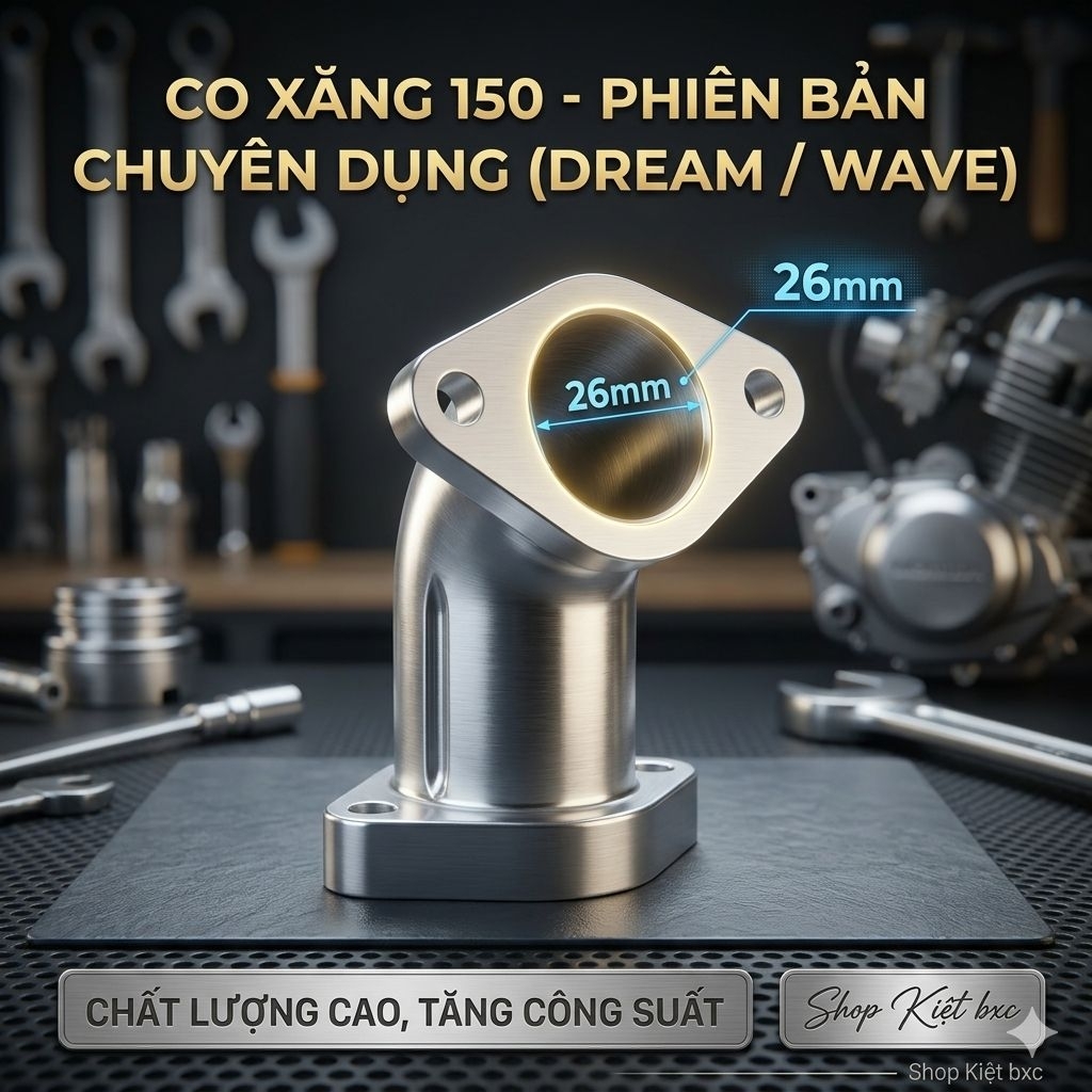 BÌNH XĂNG CON: CỔ XĂNG XE MÁY 150 (HỌNG 26) .