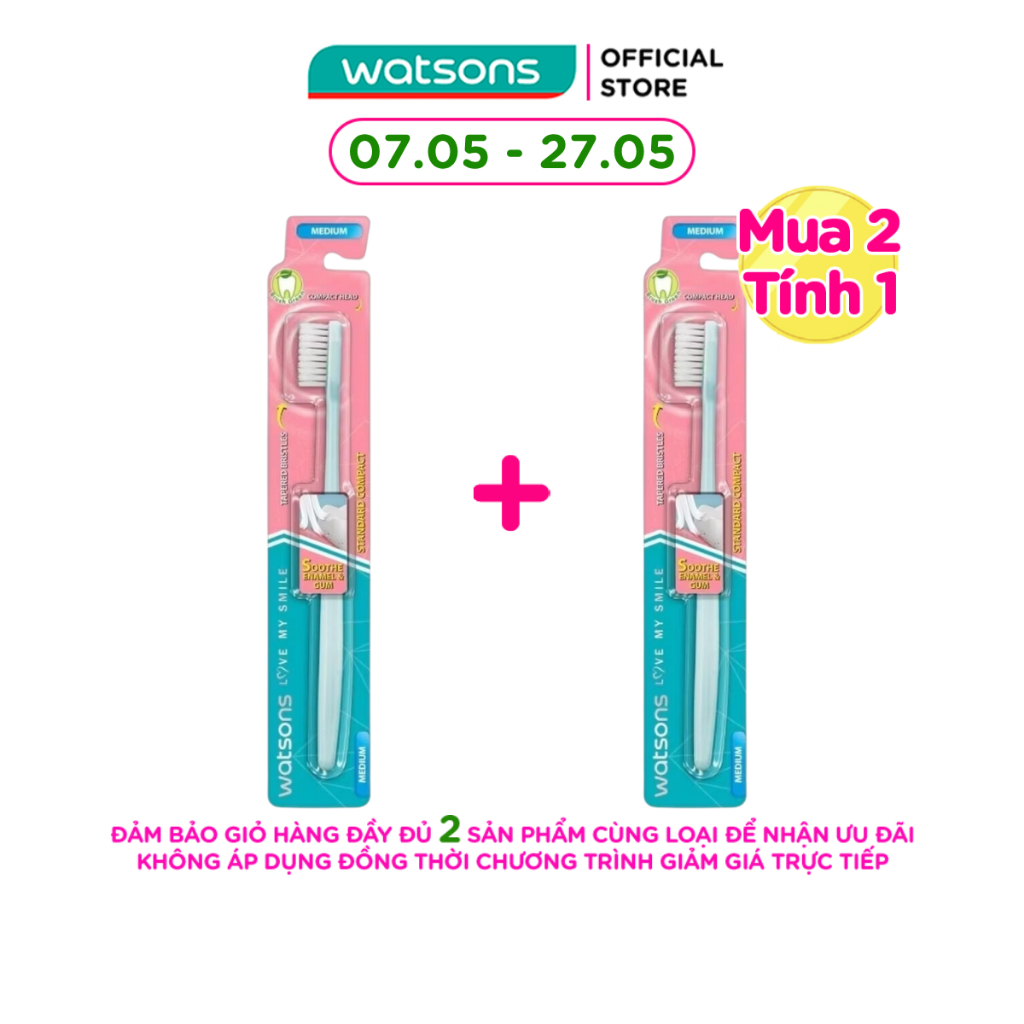 Bàn Chải Đánh Răng Watsons Standard Compact 1 Cái