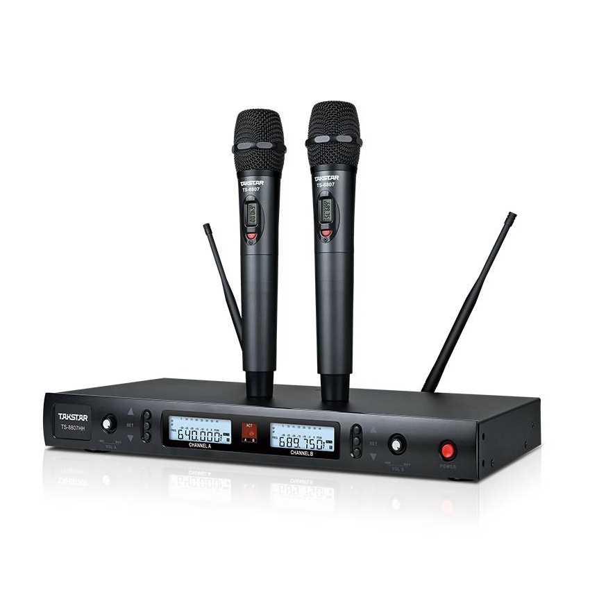 Micro không dây cầm tay Takstar TS-8807HH (2 Mic)