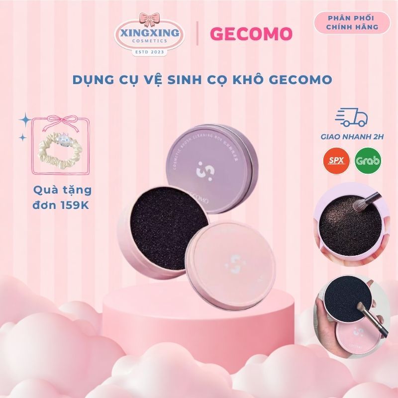 [HỎA TỐC] GECOMO Hộp Vệ sinh cọ Gecomo phủi Cọ Khô, Giặt Cọ Khô, Lau cọ nhỏ gọn, vệ sinh Cọ Khô tiện