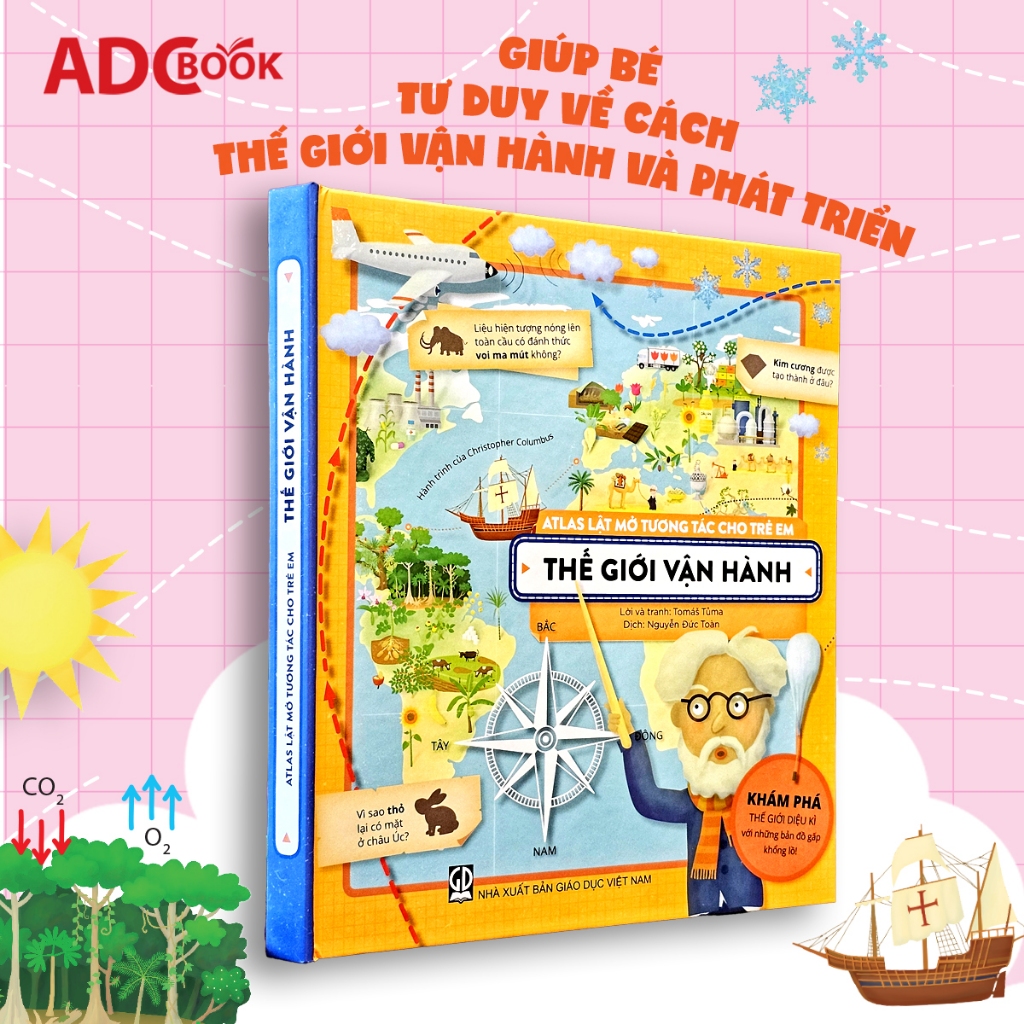 Atlas Lật Mở Tương Tác Cho Trẻ Em - Thế Giới Vận Hành