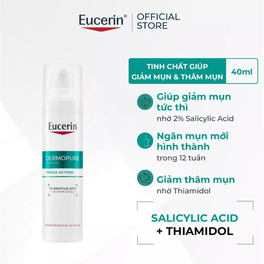 EUCERIN - Serum Eucerin Giảm Thâm Mụn Và Dưỡng Sáng Da 40ml( DermoPure Clinical Triple Action)