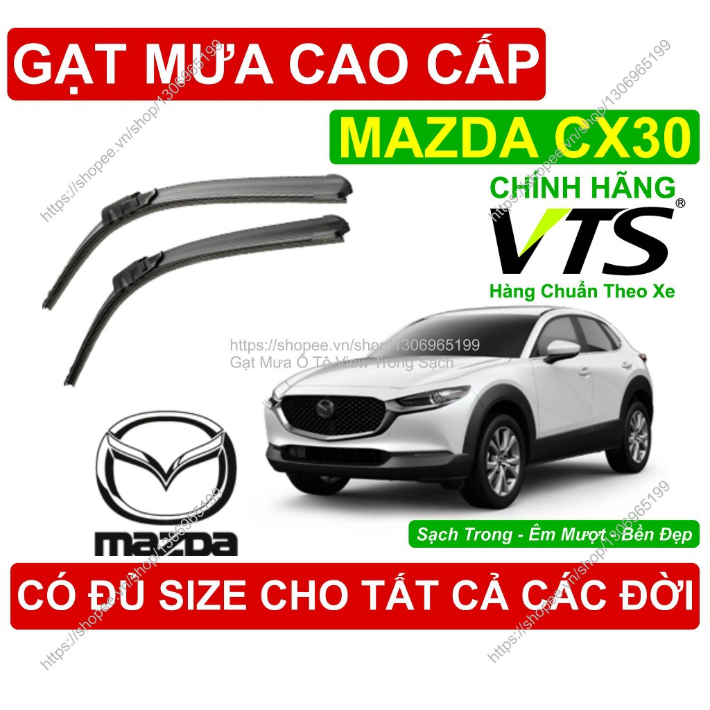 Gạt Mưa Kính Lái Mazda CX30, Cặp Gạt Mưa Kính Lái Cho Các Dòng Xe Mazda CX30, Có Đủ Size Cho Các Đời
