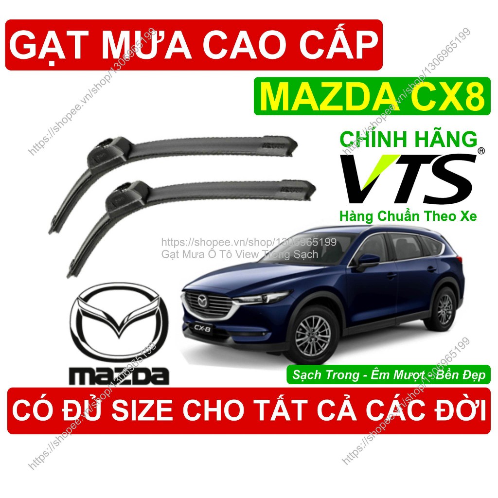 Gạt Mưa Kính Lái Mazda CX8, Cặp Gạt Mưa Kính Lái Cho Các Dòng Xe Mazda CX8, Có Đủ Size Cho Các Đời X