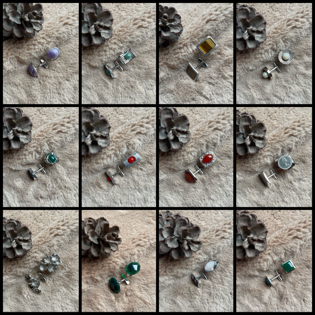 2hand][Link2](6/5) Cufflink, măng set, khuy tay áo Nhật (1 đôi)