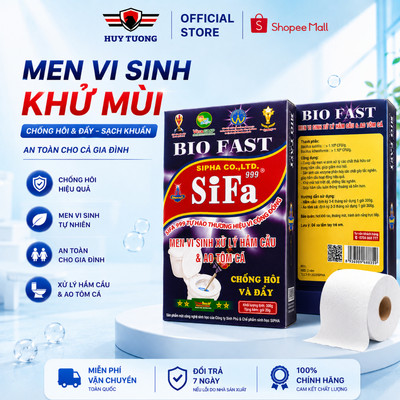 Bột men vi sinh khử mùi toilet, bồn cầu, chống đầy bồn cầu Victory's Sifa999 khối lượng 300g