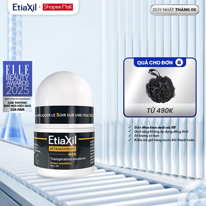 Lăn khử mùi mồ hôi dành cho nam giới Etiaxil Men 15ml