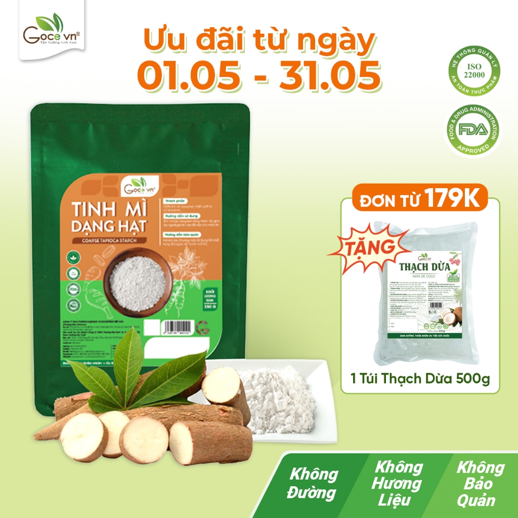 Tinh bột mì dạng hạt Goce - Túi 350g
