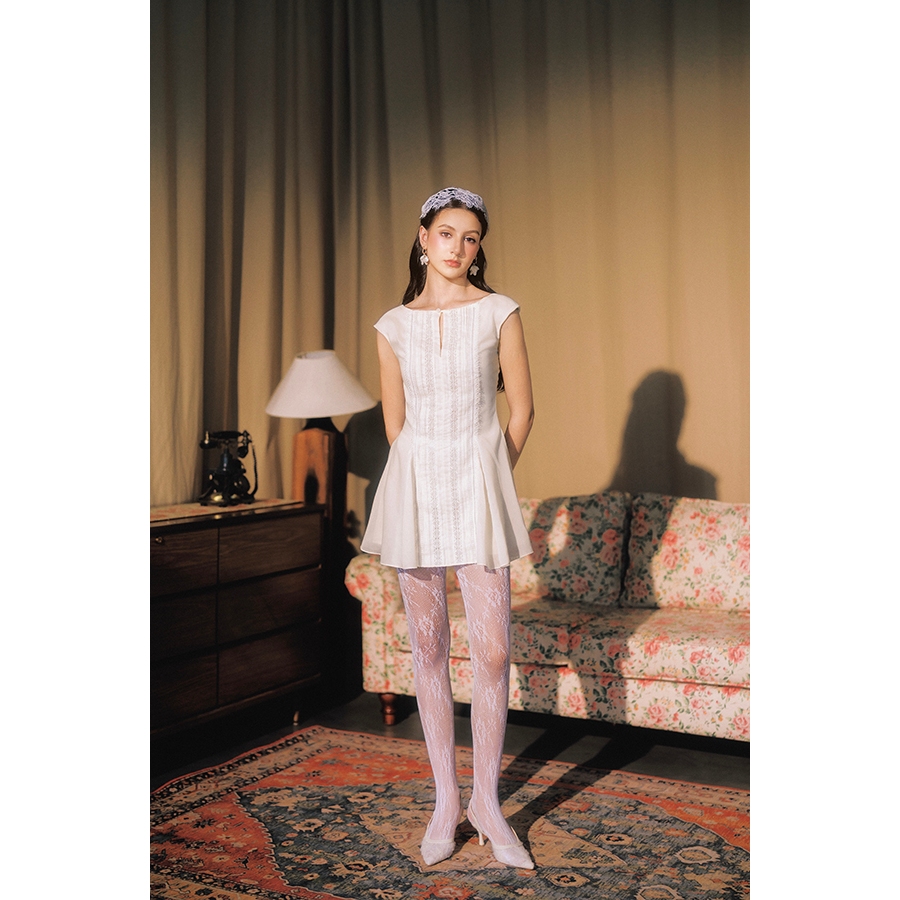 GRAPHE | EMMA MINI DRESS - Đầm ngắn phối ren