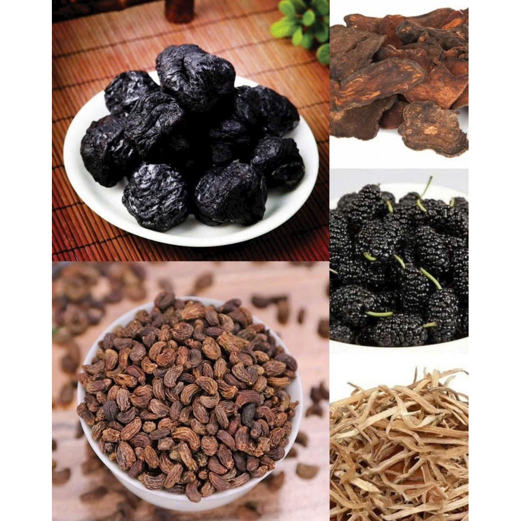 Thang Bổ Máu Đen Tóc - Bổ Gan Thận - Nữ trinh tử, Hà thủ ô, Ngưu tất, Thục địa, Tang thầm - túi 30 g