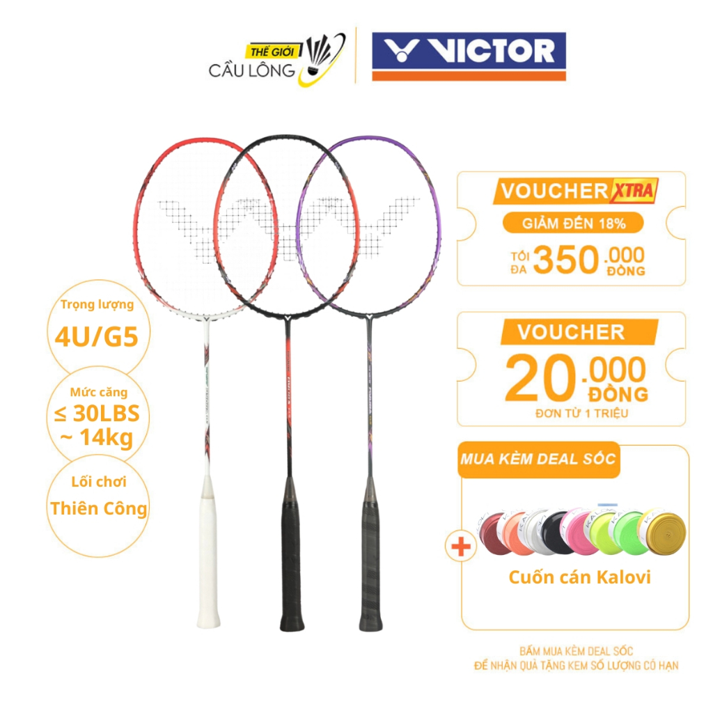 Vợt cầu lông Victor Thruster Ryuga CLS Lối Chơi Thiên Công Phù Hợp Người Chơi Trình Độ Trung Bình