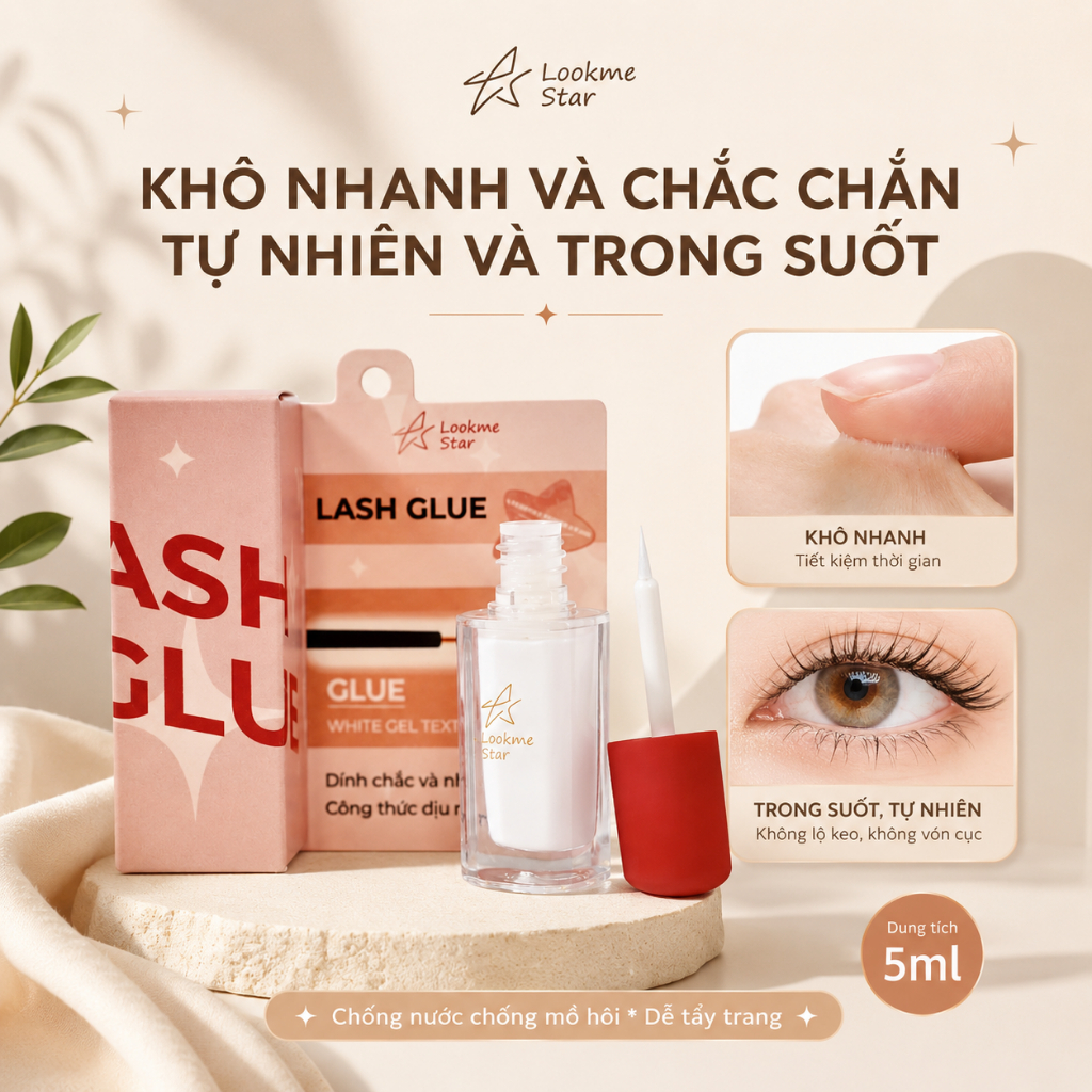 [SVIP DEAL] Keo Dán Mi Lookme Star 3 Trong 1 Gắn (5ML)