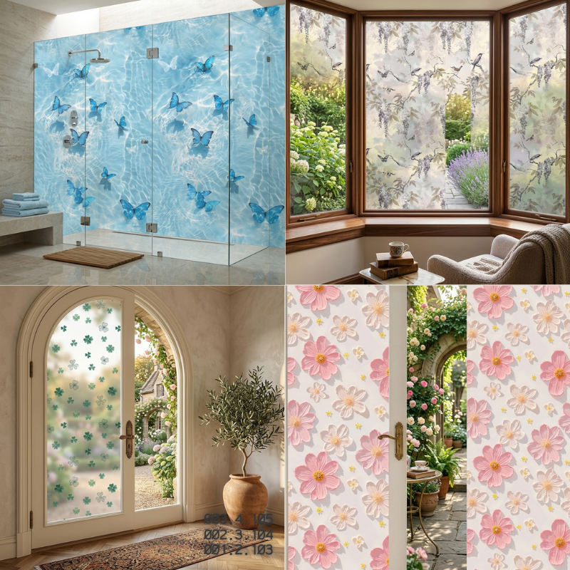 BST Decal Dán Kính Tĩnh Điện Nhiều Mẫu Sang Trọng Khổ Rộng 60cm (Giá Bán 1m Dài)