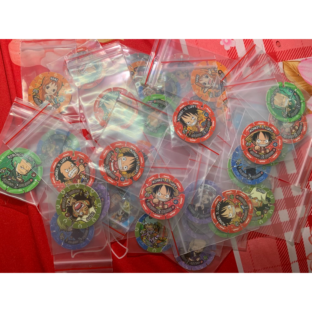 Thẻ Tròn Toonies One Piece Nhựa