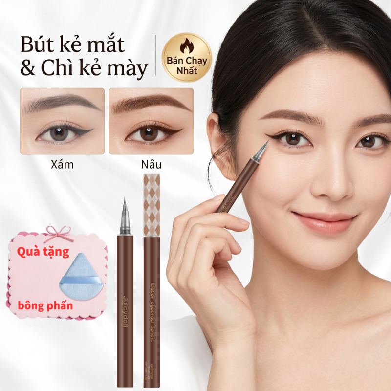 Bút kẻ mắt Mua 1 tặng 1 siêu mảnh 0.01mm eyeliner chống nước bút kẻ eyeliner kẻ mắt