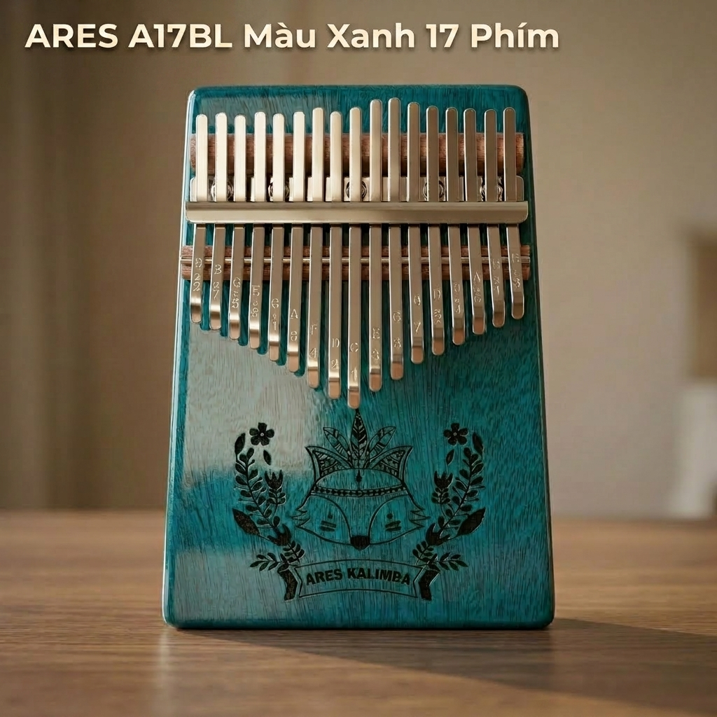 (TẶNG KHÓA KALIMBA ONLINE) ĐÀN KALIMBA ARES A17BL GỖ MAHOGANY - Đàn kalimba 17 phím - Đàn Kalimba ca