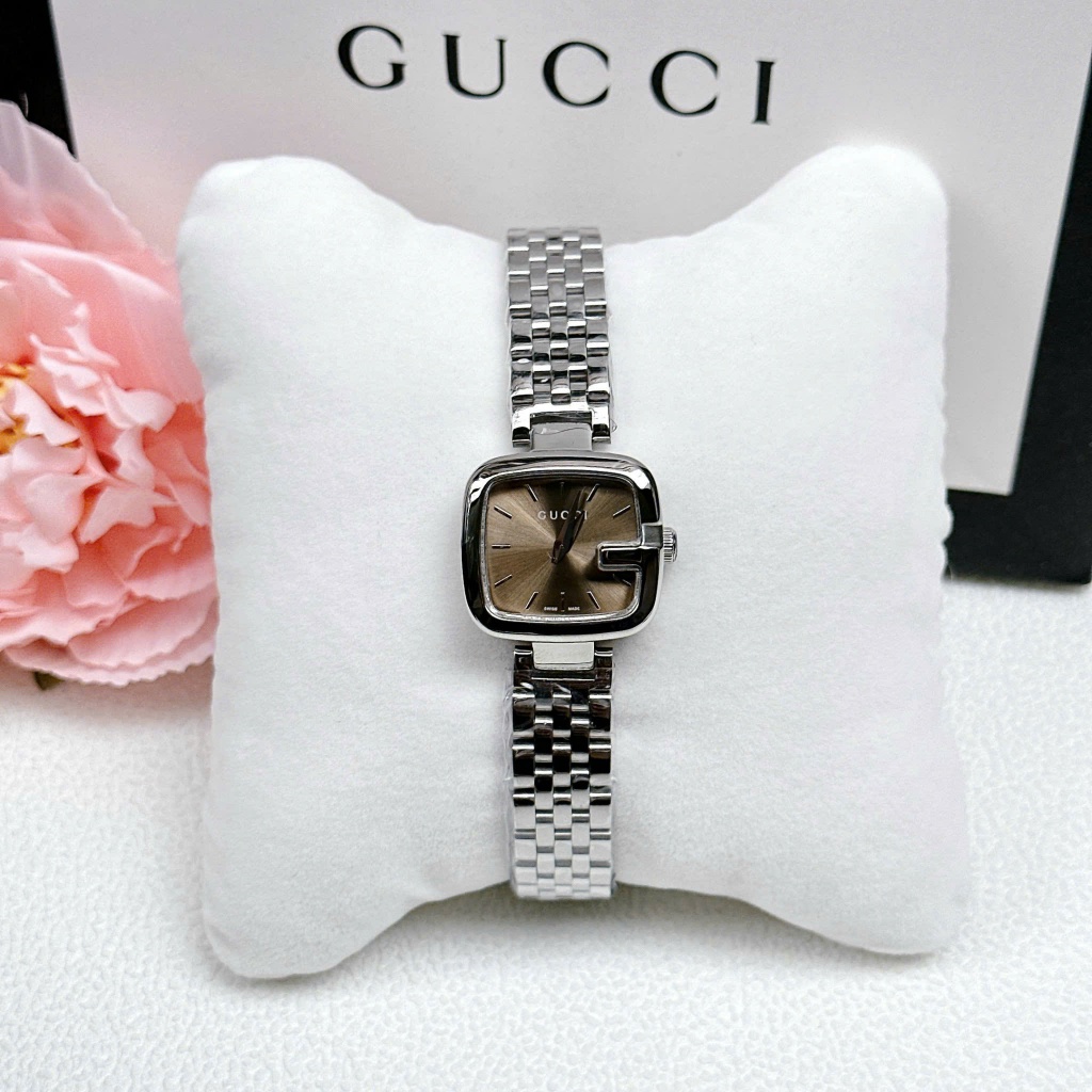 Đồng hồ nữ cao cấp mặt vuông YA125516, dây thép không gỉ 23x24mm, fullbox, Luxury Diamond Watch