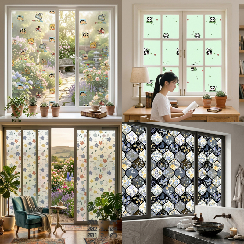 BST Decal Dán Kính Tĩnh Điện Nhiều Mẫu Sang Trọng Khổ Rộng 60cm (Giá Bán 3m Dài)
