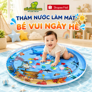 Thảm nước, nệm nước làm mát cho bé, kích thích sự phát triển vận động và giác quan của trẻ thông qua trò chơi