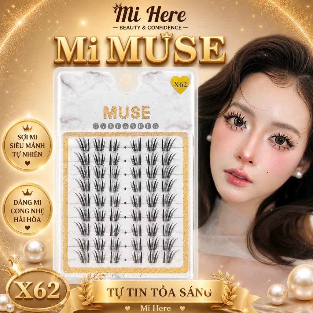 Mi Muse X62 – Mi Giả Mềm Nhẹ, Phù Hợp Đi Học, Đi Làm, Đi Tiệc - Mi Here
