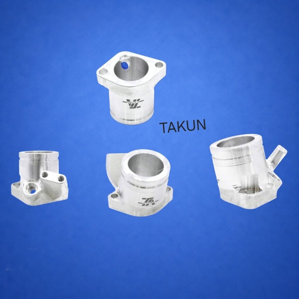 Họng co xăng đứng, cổ hút CNC xe VISION K2C, SCOOPY 2021....