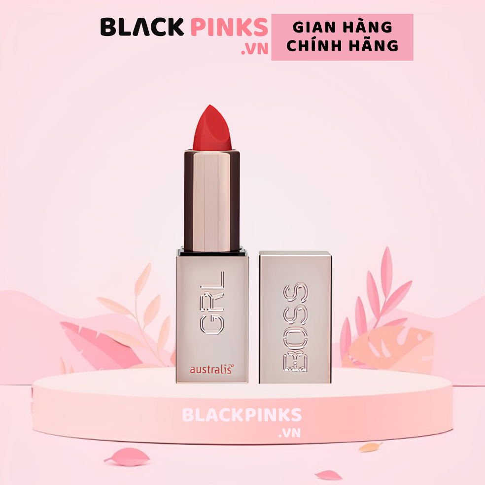 Son lì dưỡng môi Australis Girl Boss Pumps - cam đào 3.2g