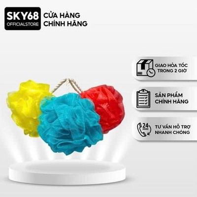 [MÀU NGẪU NHIÊN] Bông tắm tạo bọt