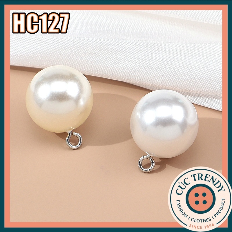Combo 10c Cúc Kim Loại HC127 Size 10mm & 12mm, Cúc Áo Dchic, Các Loại Cúc Áo Dài, Váy Thời Trang