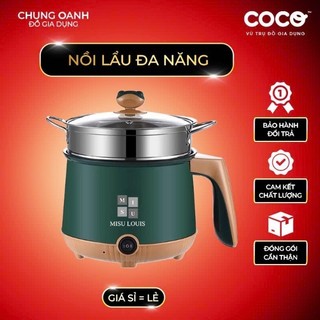 Nồi lẩu điện đa năng nấu mì, nấu súp, Cốc nấu mì phù hợp 1-2 người ăn