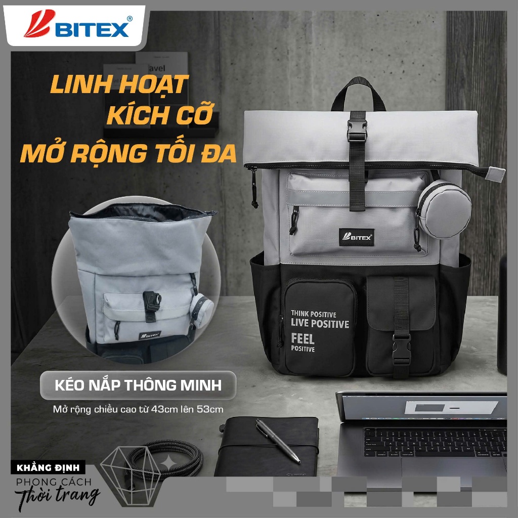 Balo thời trang Bitex Mix & Match Bitex dành cho Nam đi làm hằng ngày đựng laptop