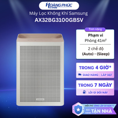 AX32BG3100GBSV - Máy Lọc Không Khí Samsung - Màng Lọc Bụi Siêu Mịn PM0.3 - 41m² {Toàn Quốc}