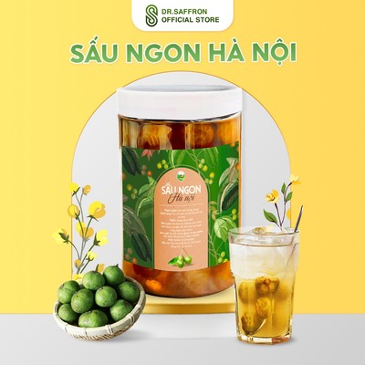 Sấu ngâm đường thương hiệu Mộc Hương Sơn, hương vị chua ngọt giòn ngon hộp 1kg đặc sản Hà Nội.