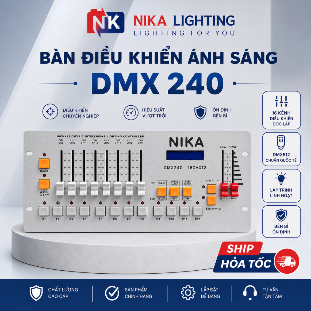 Bàn điều khiển DMX Disco 240 bản rút gọn