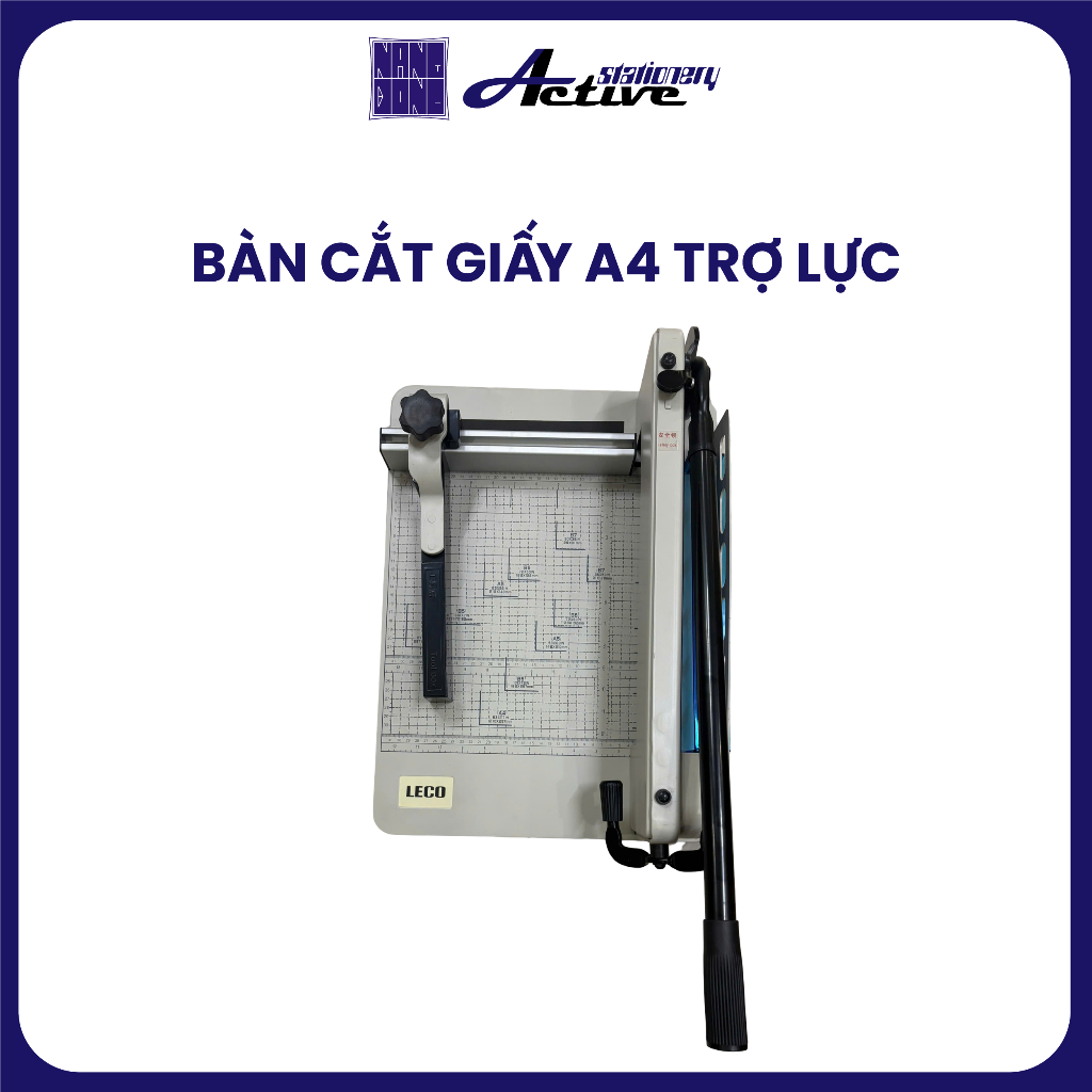Bàn Cắt Giấy Trợ Lực 500 Tờ LECO 858 A4