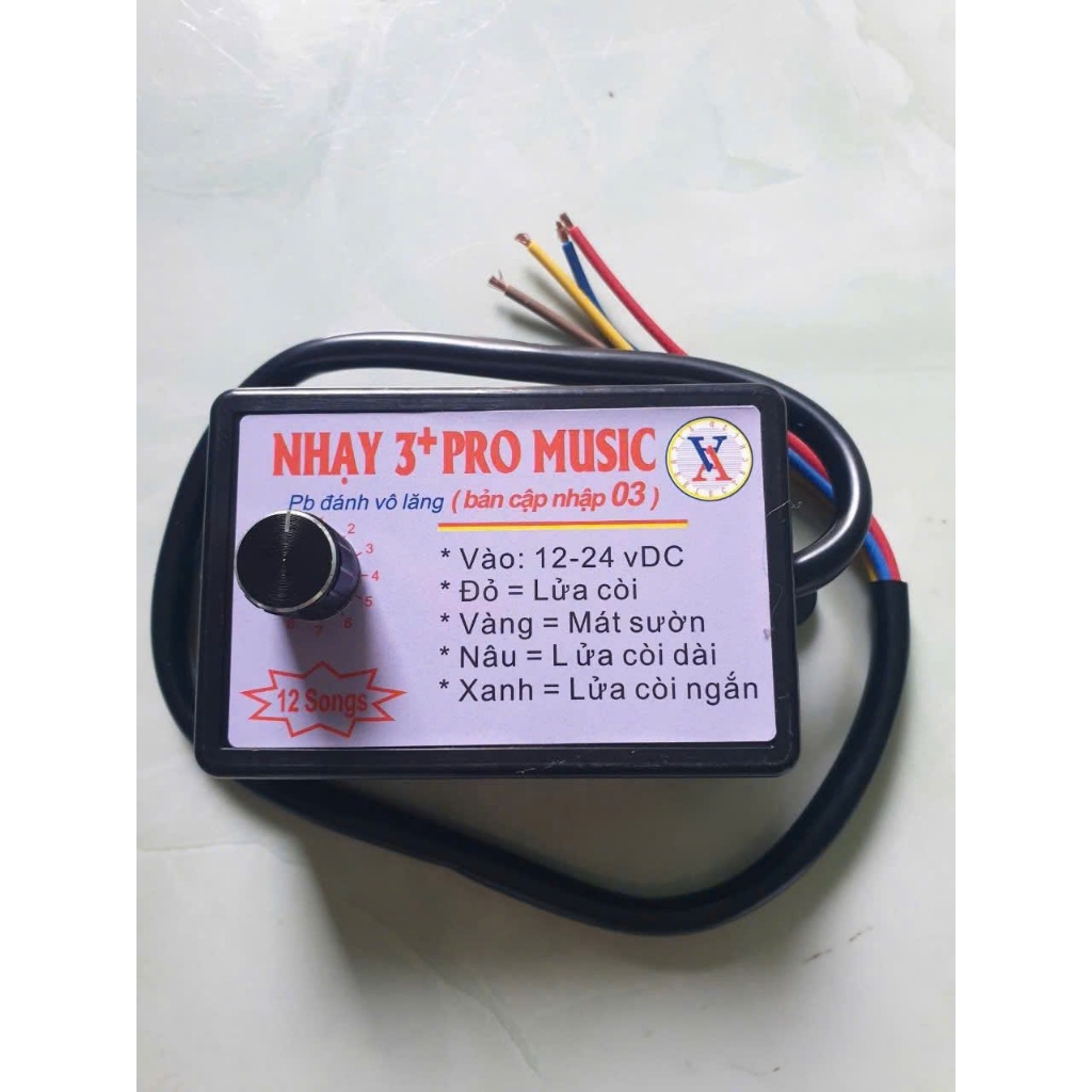 NHẠI CÒI 3PRO 12 BÀI DÙNG CHO XE TẢI 12V/24V