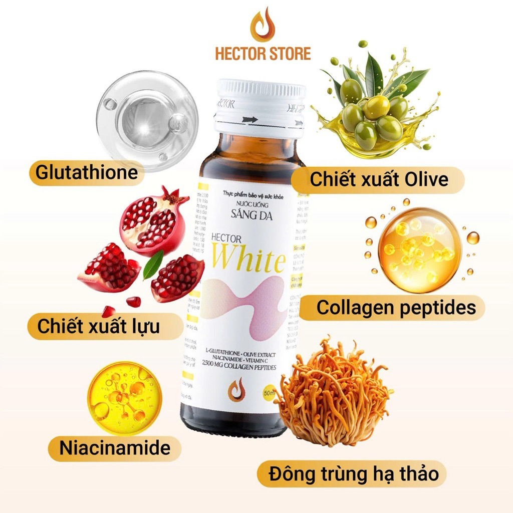Thực Phẩm Bảo Vệ Sức Khoẻ Nước Uống Sáng Da Hector White