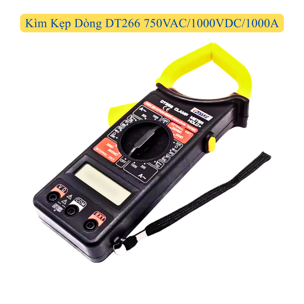 Đồng Hồ Đo Điện Vạn Năng Dt266 750VAC/1000VDC/1000A