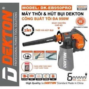 MÁY THỔI VÀ HÚT BỤI ĐIỆN CÔNG SUẤT 950W DEKTON DK-EB950