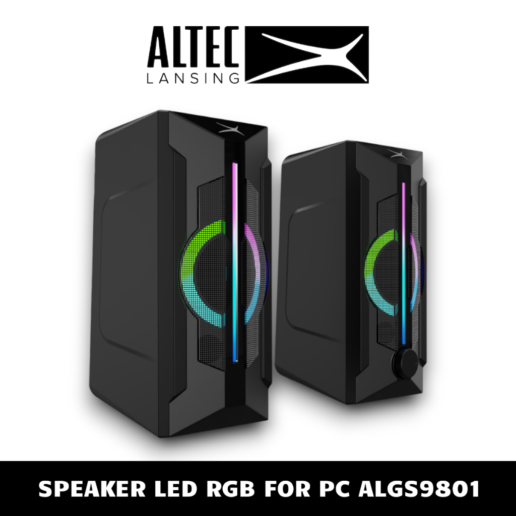Loa Vi Tính Gaming 2.0 Có Dây (USB + 3.5mm) LED RGB ALTEC LANSING ALGS9801