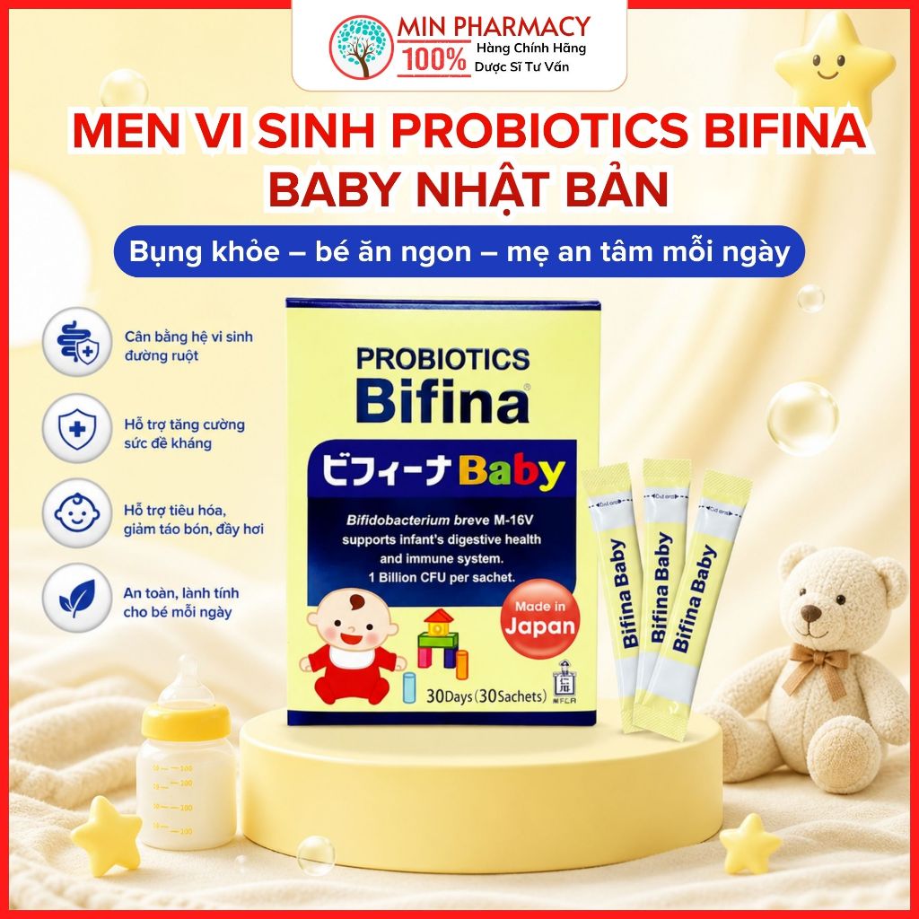 Men vi sinh Probiotics Bifina Baby Nhật Bản bổ sung lợi khuẩn - Minpharmacy
