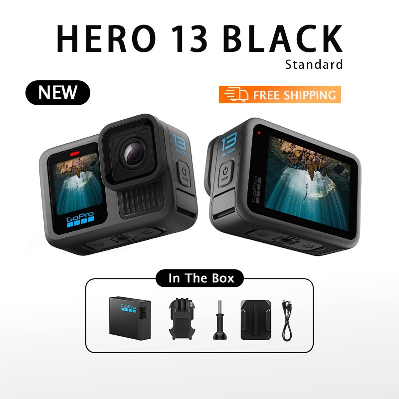 GoPro Hero13 Black Camera - Máy quay hành động hỗ trợ quay video 5.3K60/4K120, chụp ảnh 27MP, không 