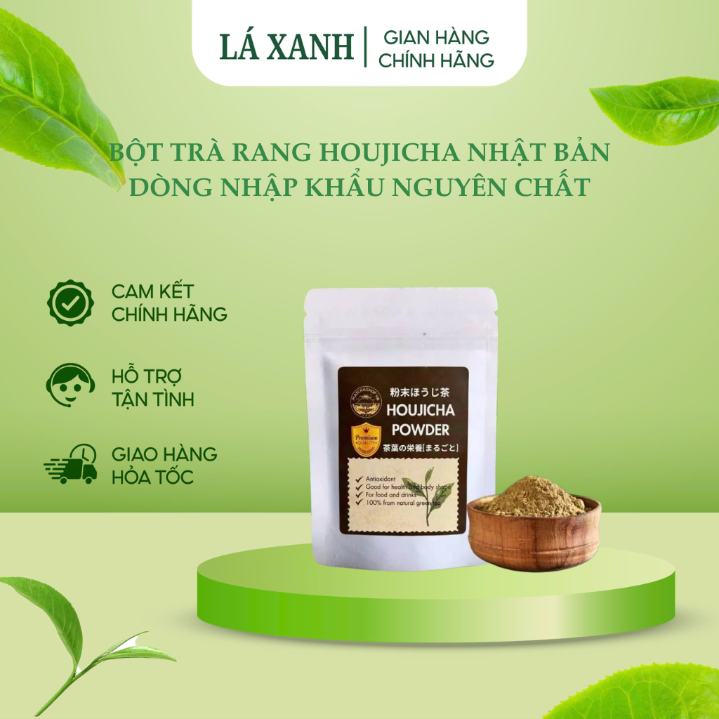 Bột Trà Rang Houjicha Nhập Khẩu Nhật Bản, bột Houjicha Nhật Bản nguyên chất