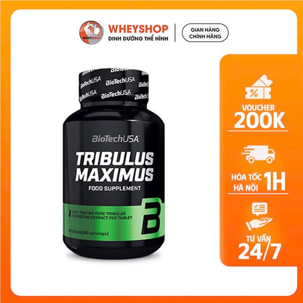 Viên uống Biotech Tribulus Maximus (90 viên) 1500mg - WHEYSHOP VN