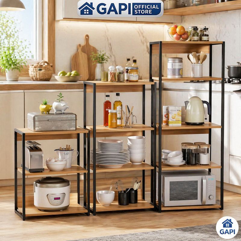 Kệ lò vi sóng GAPI GM05 - Sắp xếp bếp gọn gàng, phong cách hiện đại, hỏa tốc
