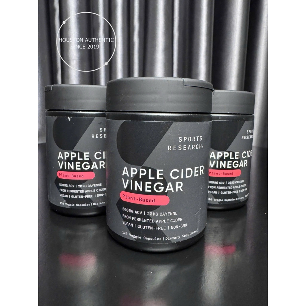 [ ĐỦ BILL STORE + AIR] Viên chay giấm táo hữu cơ Organic Apple Cider Vinegar 500mg Sports Research 1